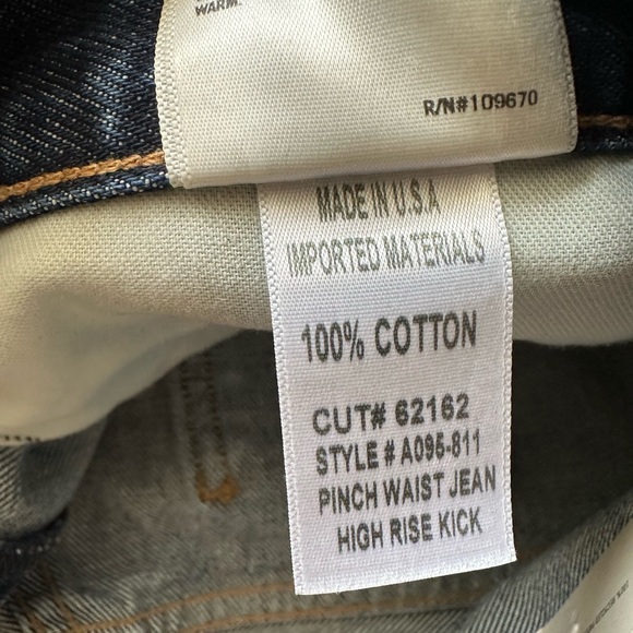 Agolde Pinch Waist Straight Jean | Size 30 (8-10) - Picture 5 of 8